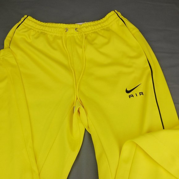 Nike Air Jogger Poly Knit Bottoms Yellow Strike Mens Running Pants DQ4218 765 - Picture 4 of 11